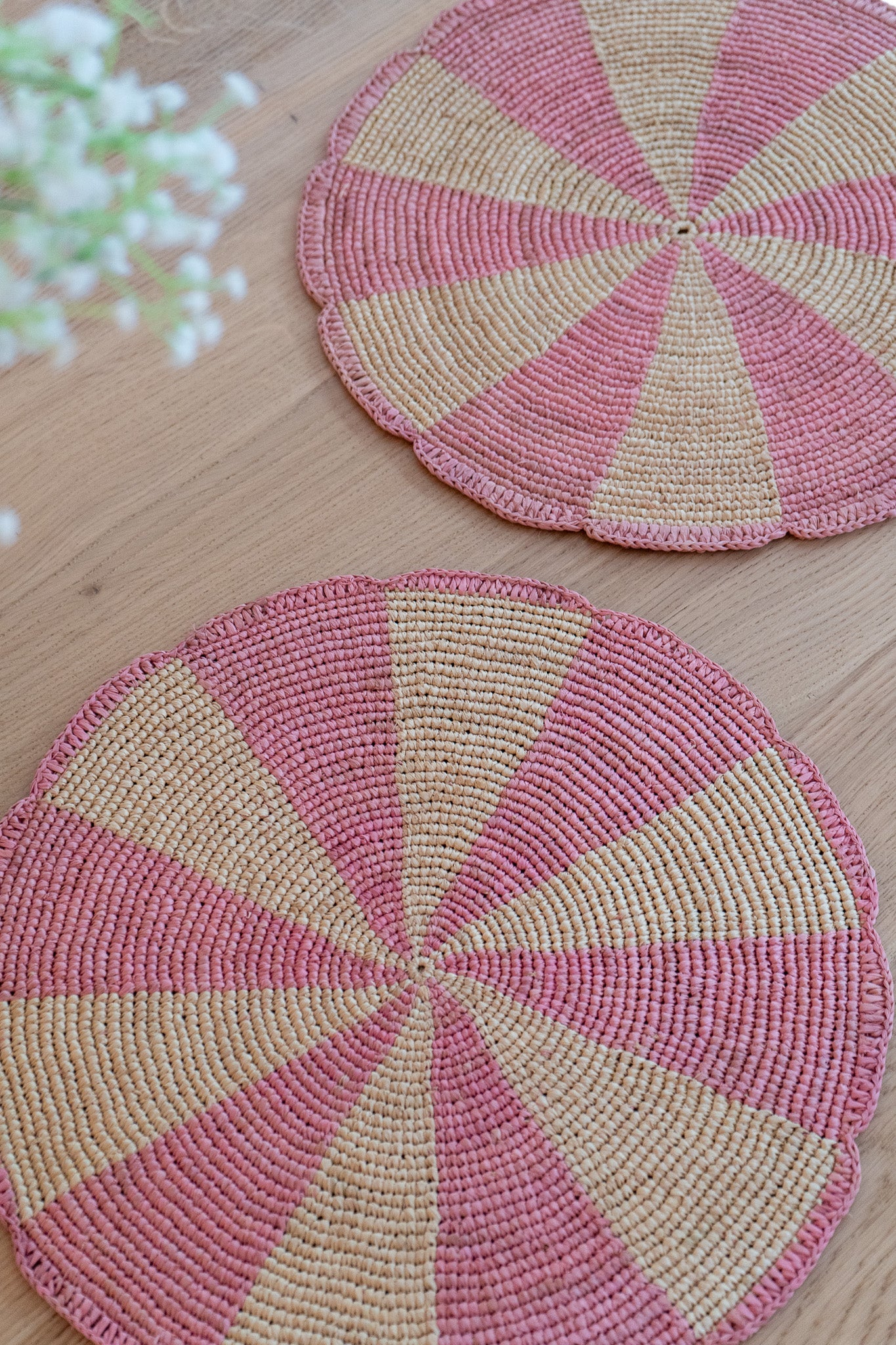 Set de table Pio rosace rose - POUMPOUM KIDS