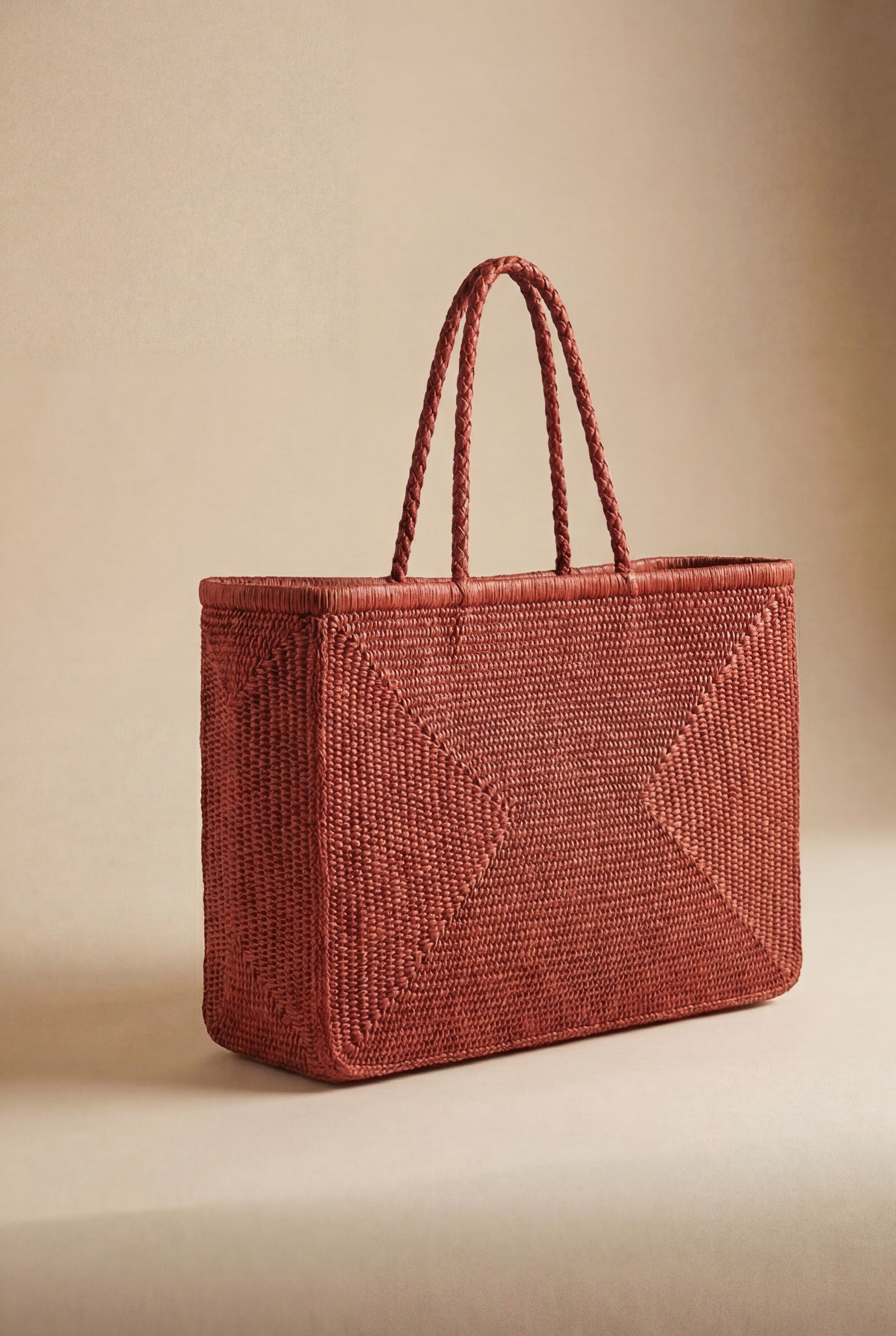 Petit Panier Mila Terracota - panier d'accessoire mariage fait main