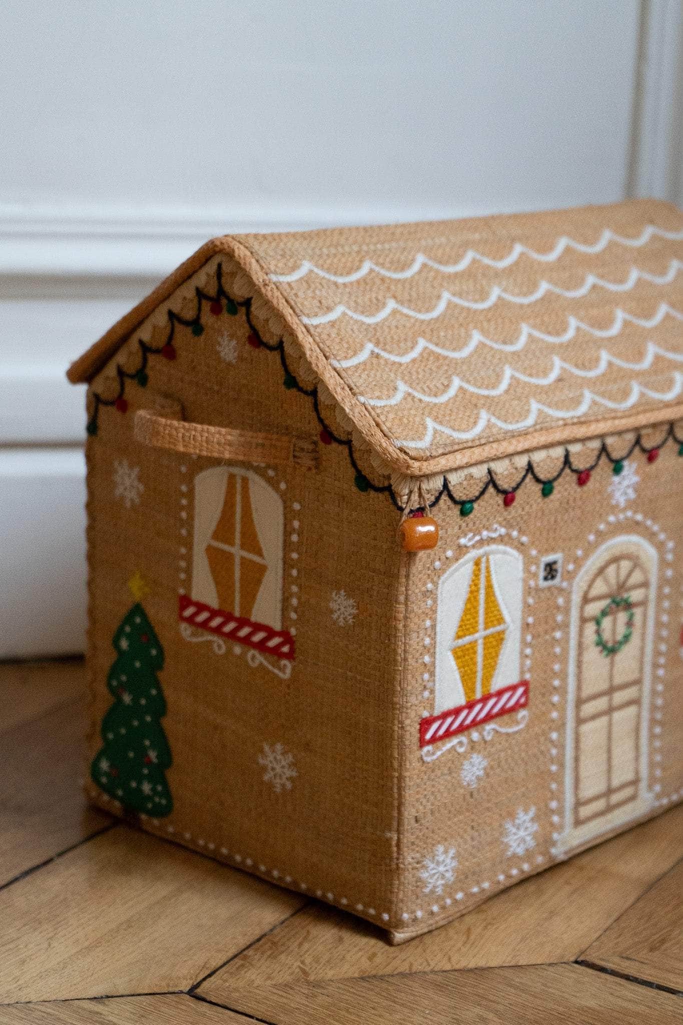 Maison Pain d'Épices - coffre rangement enfant cadeau de naissance