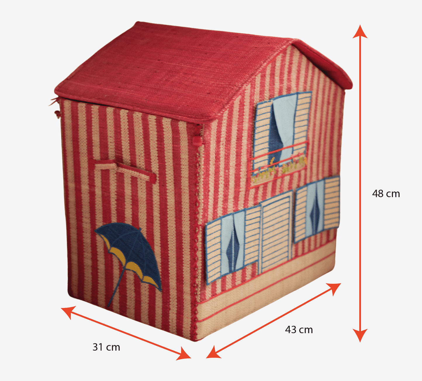 POUMPOUM KIDS Coffre de rangement COFFRE DE RANGEMENT RAPHIA - MAISON BASQUE COFFRE DE RANGEMENT RAPHIA - MAISON BASQUE