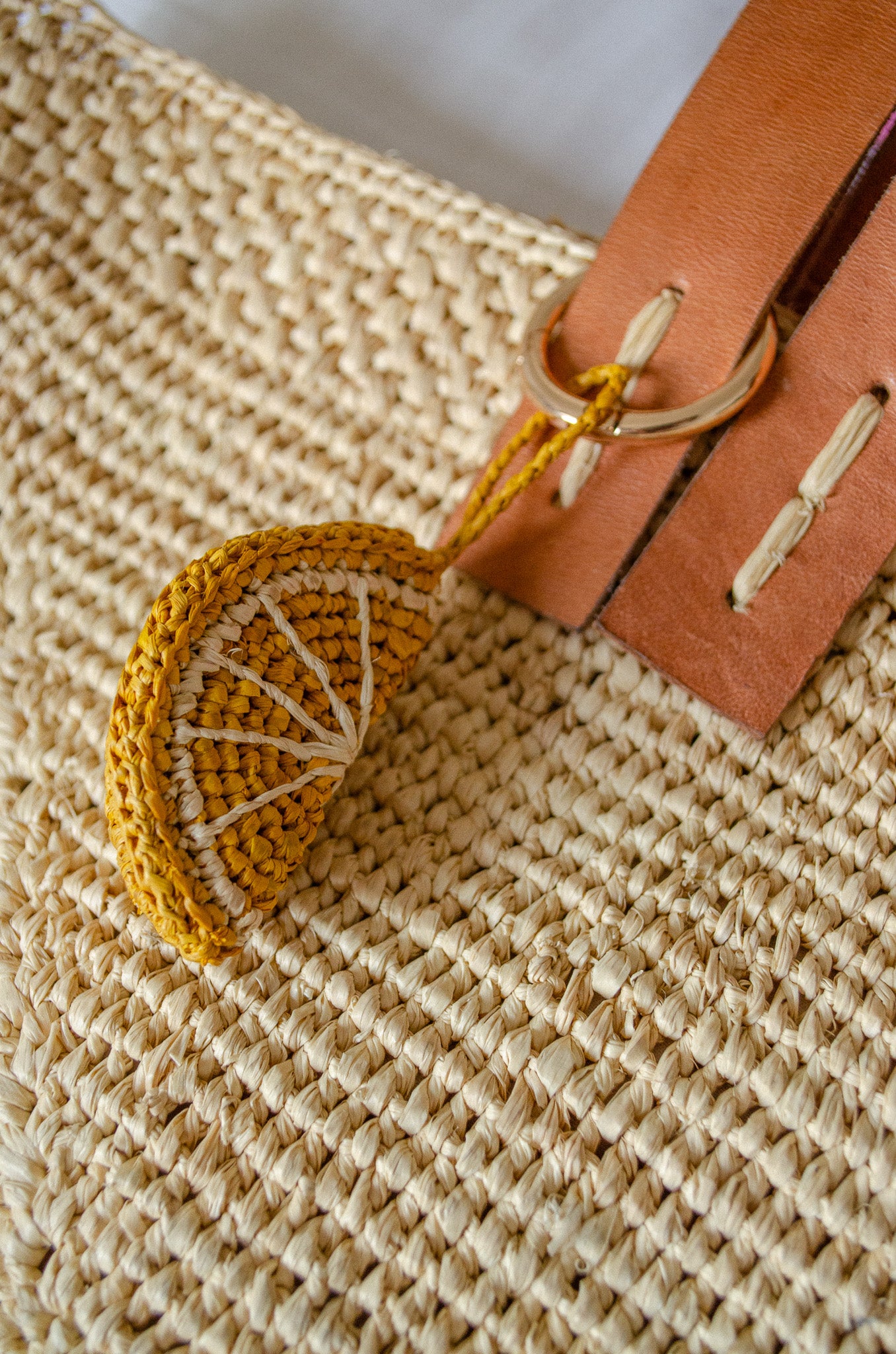 Porte clés citron