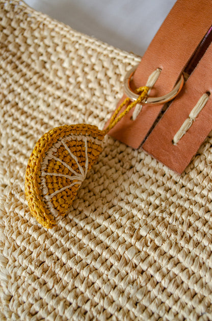 Porte clés citron