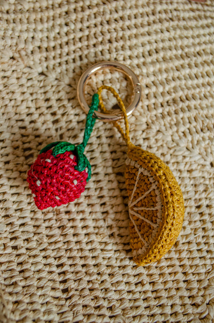 Porte clés citron