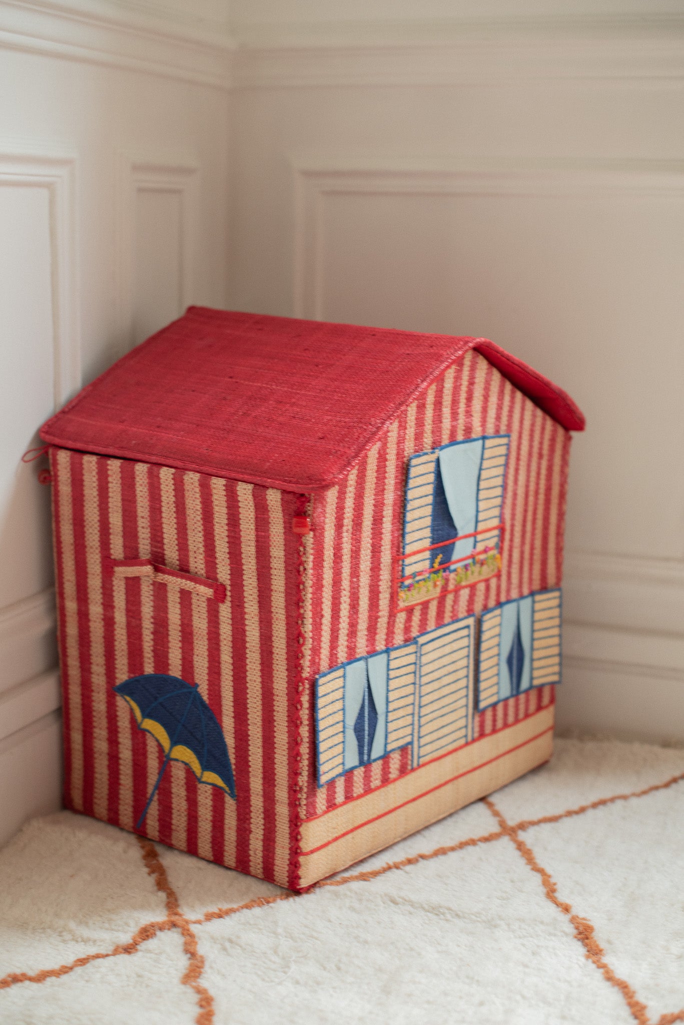 COFFRE DE RANGEMENT RAPHIA - MAISON BASQUE - POUMPOUM KIDS