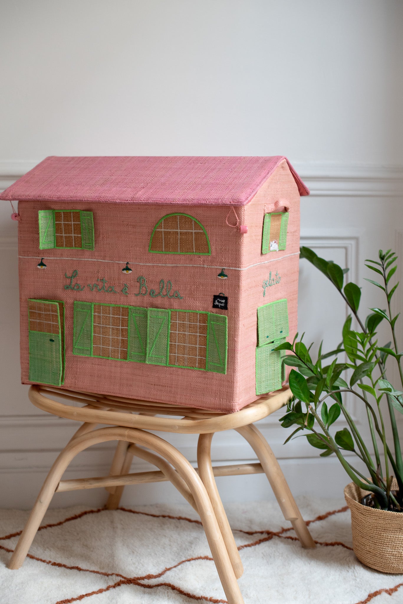 COFFRE DE RANGEMENT RAPHIA - MAISON VITA BELLA - POUMPOUM KIDS