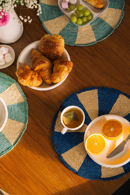 Set de table Pio rosace bleu