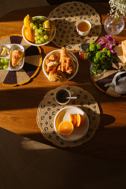 Sets de table raphia Pio - collection Poumpoum décoration table