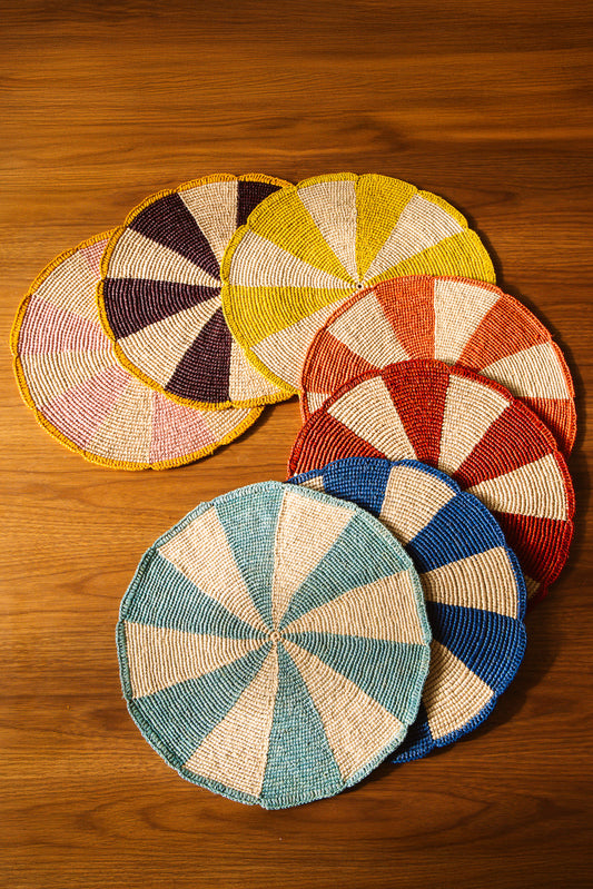 Set de table Pio rosace jaune clair