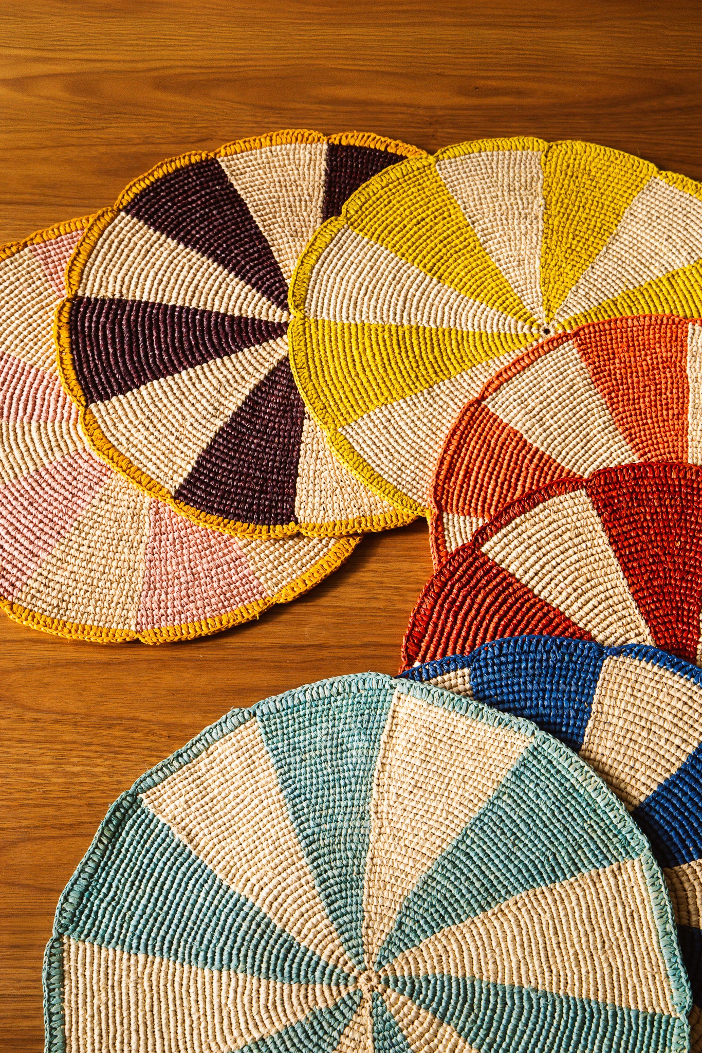 Sets de table Pio raphia naturel - art de la table Poumpoum