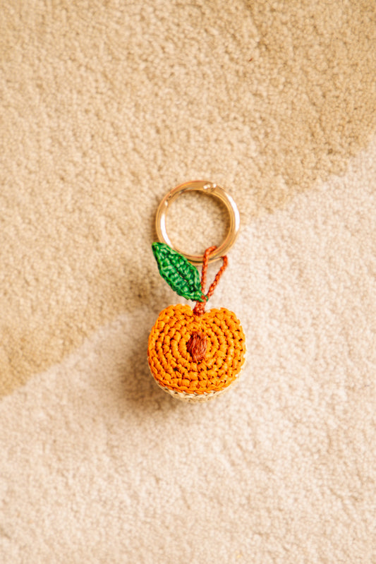 Porte-clé Pêche - porte-clé raphia fait main Poumpoum Kids