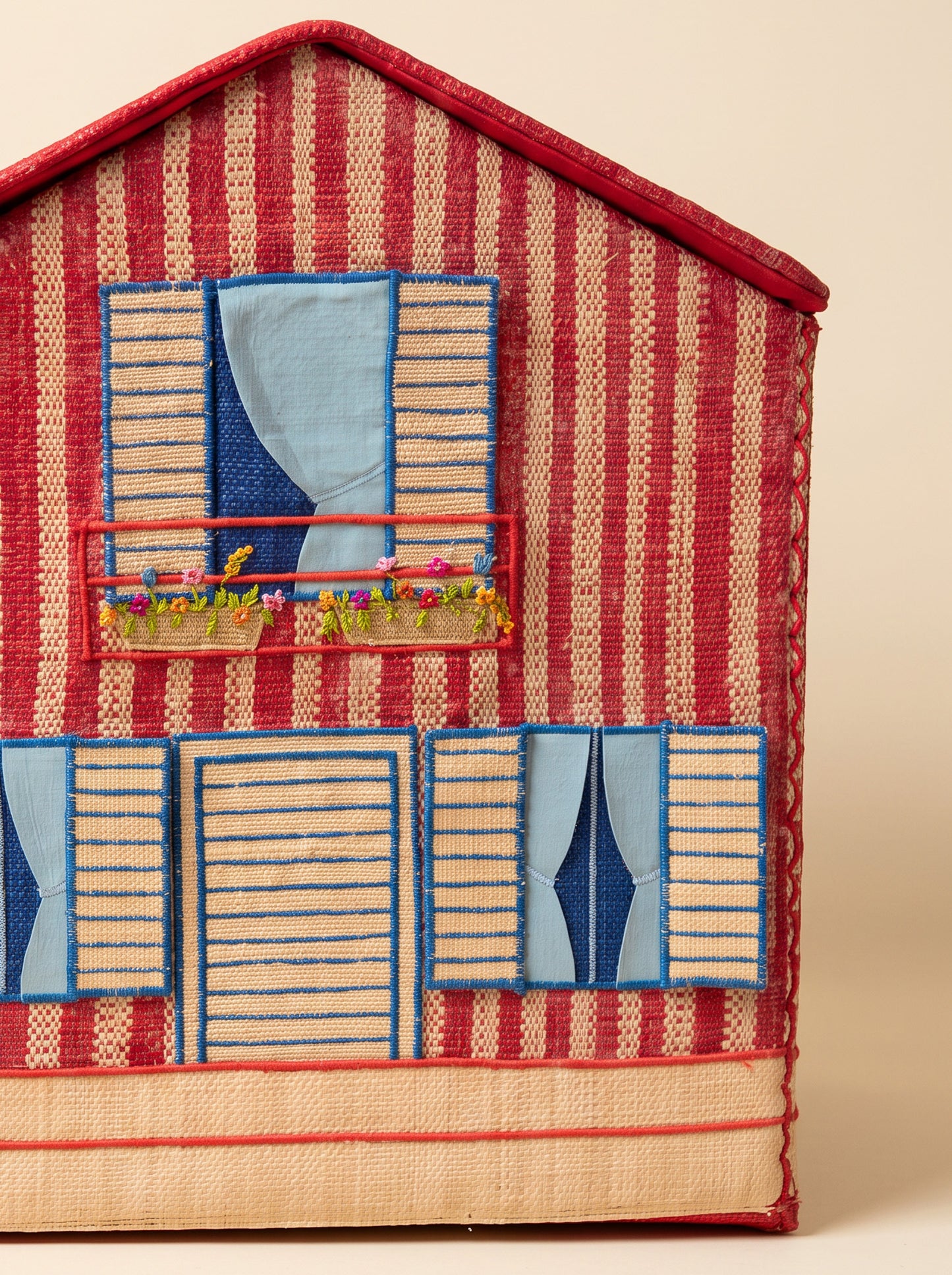 Coffre de rangement raphia – Maison Basque