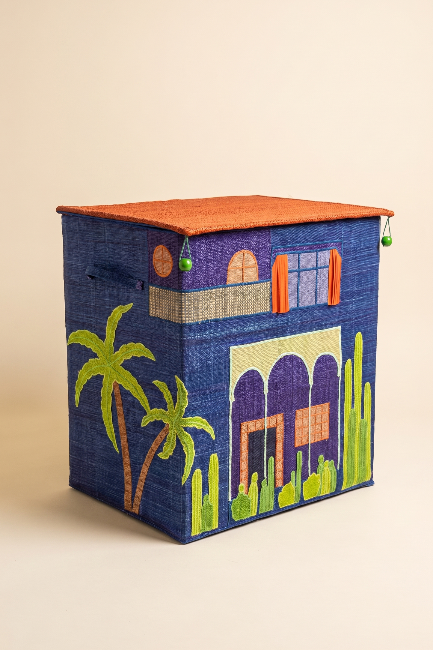 Coffre de rangement raphia – Maison Mexico