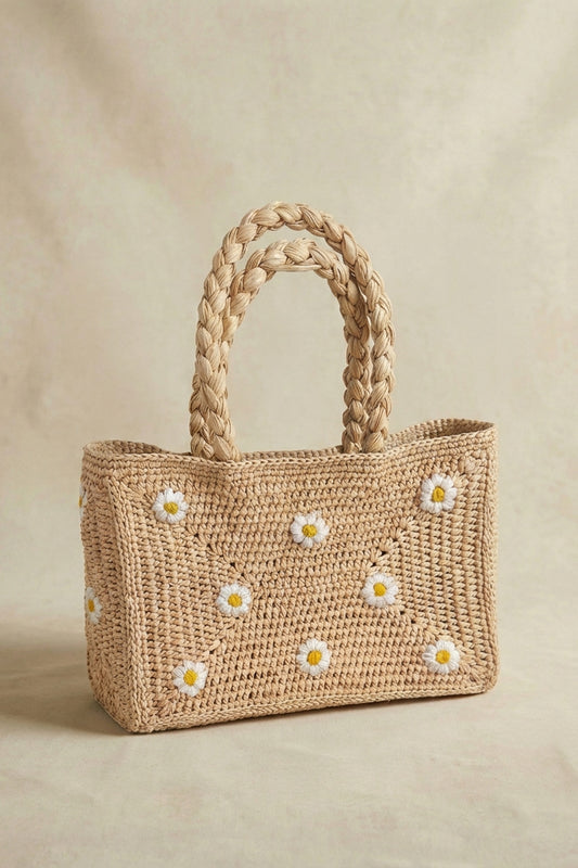 Mini panier Suzie marguerite - POUMPOUM KIDS