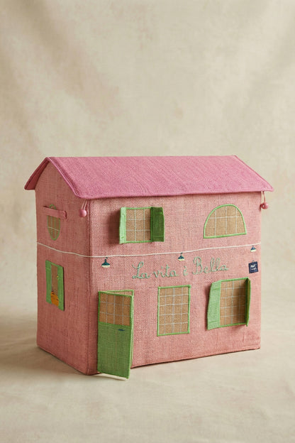 Maison Vita é Bella - coffre rangement enfant raphia naturel Poumpoum Kids