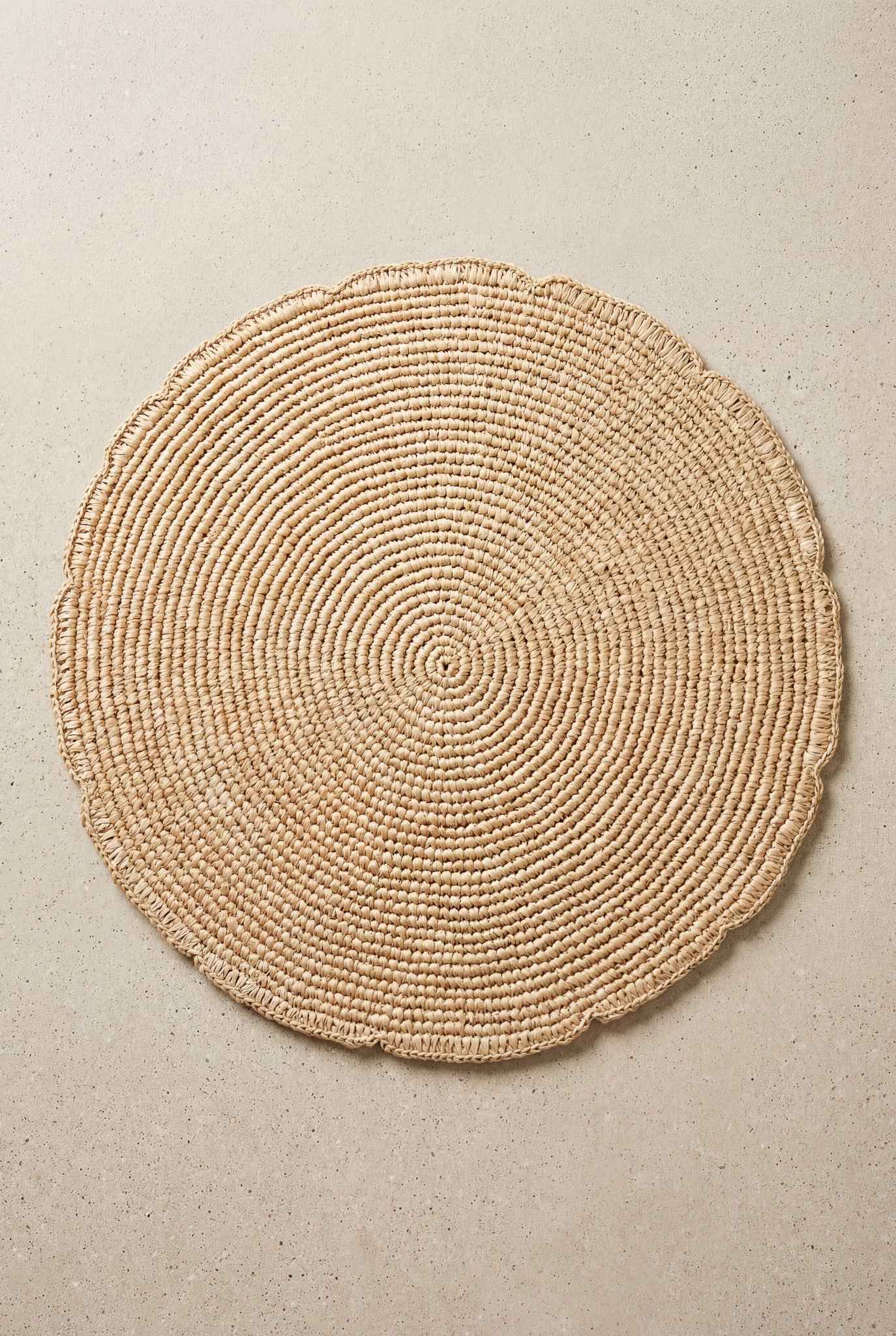Set de table Pio Naturel - set raphia naturel Poumpoum