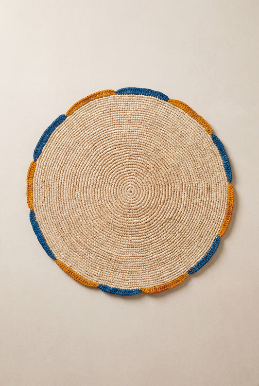 Set de table bleu et safran - POUMPOUM KIDS