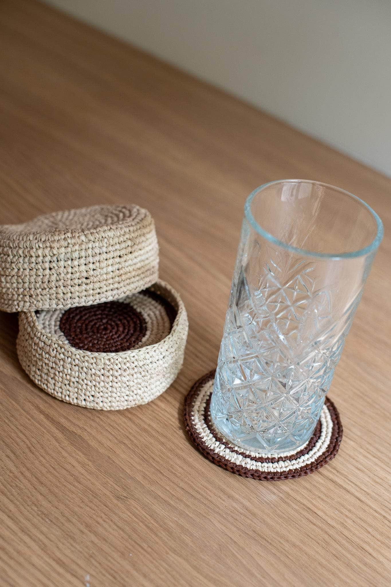 POUMPOUM HOME Dessous de verre Pio chocolat