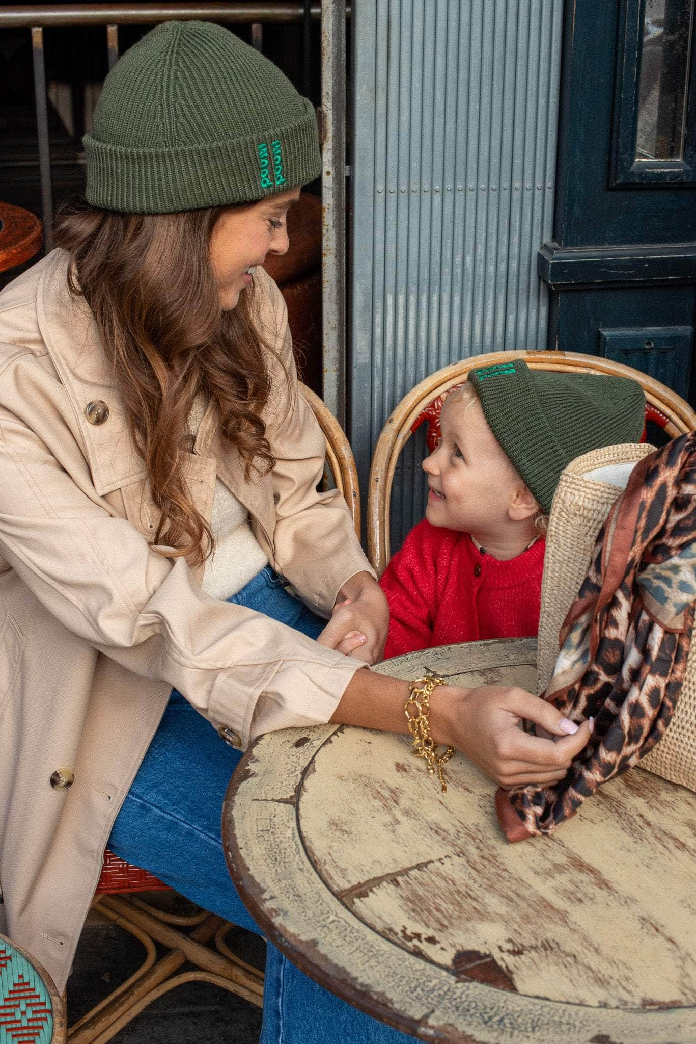 POUMPOUM KIDS bonnet Bonnets Kaki made in France