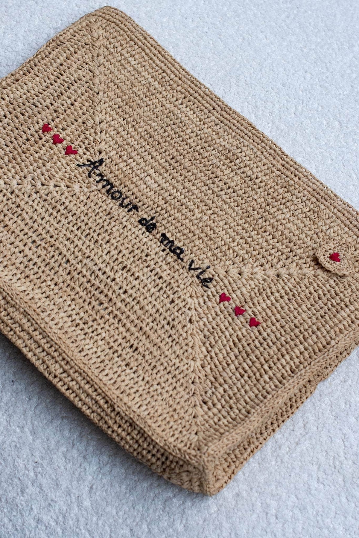 Pochette Amour de ma vie - sac d'accessoire fait main Madagascar