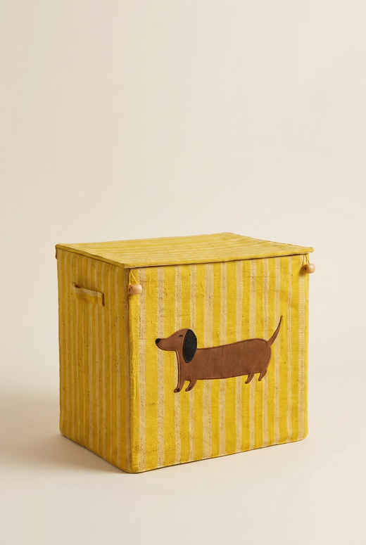 Coffre de rangement raphia – Maison Teckel